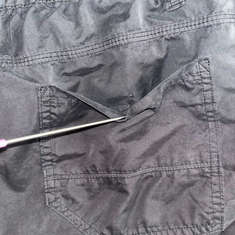 Projek Raw Mens Black Cargo Shorts Utility Multi-Pocket Cotton Blend Size 33 - Picture 8 of 12